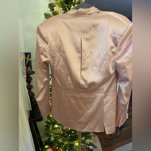 Ronny Kobo x Anthropologie Vivv Satin Blazer - Picture 8 of 8